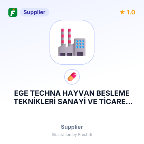 EGE TECHNA HAYVAN BESLEME TEKNİKLERİ SANAYİ VE TİCARET ANONİM ŞİRKETİ – summary card, no photo uploaded yet