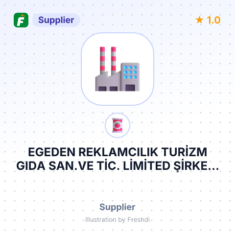 EGEDEN REKLAMCILIK TURİZM GIDA SAN.VE TİC. LİMİTED ŞİRKETİ – summary card, no photo uploaded yet