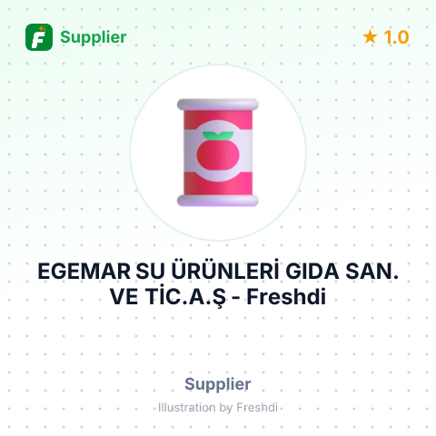 EGEMAR SU ÜRÜNLERİ GIDA SAN. VE TİC.A.Ş – summary card, no photo uploaded yet