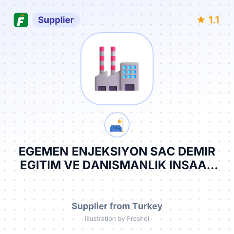 EGEMEN ENJEKSIYON SAC DEMIR EGITIM VE DANISMANLIK INSAAT IC DIS TICARET LIMITED SIRKETI – summary card, no photo uploaded yet