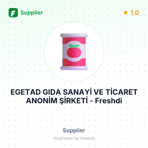EGETAD GIDA SANAYİ VE TİCARET ANONİM ŞİRKETİ – summary card, no photo uploaded yet