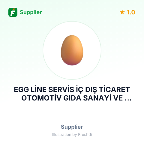 EGG LİNE SERVİS İÇ DIŞ TİCARET OTOMOTİV GIDA SANAYİ VE TİCARET LİMİTED ŞİRKETİ – summary card, no photo uploaded yet