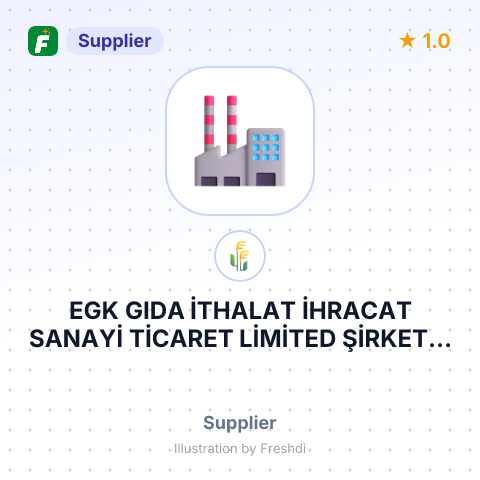 EGK GIDA İTHALAT İHRACAT SANAYİ TİCARET LİMİTED ŞİRKETİ – summary card, no photo uploaded yet