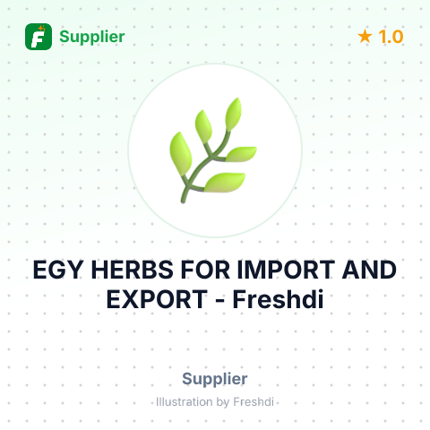 EGY HERBS FOR IMPORT AND EXPORT – summary card, no photo uploaded yet