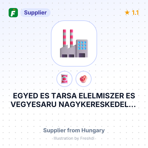 EGYED ES TARSA ELELMISZER ES VEGYESARU NAGYKERESKEDELMI KORLATOLT FELELOSSEGU TARSASAG – summary card, no photo uploaded yet