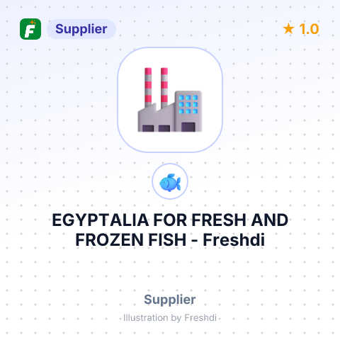 EGYPTALIA FOR FRESH AND FROZEN FISH – summary card, no photo uploaded yet