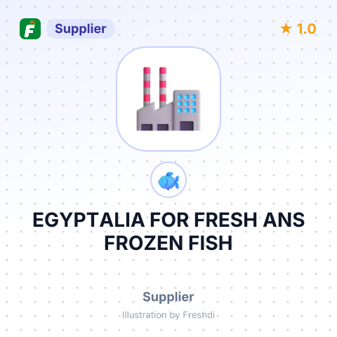 EGYPTALIA FOR FRESH ANS FROZEN FISH – summary card, no photo uploaded yet