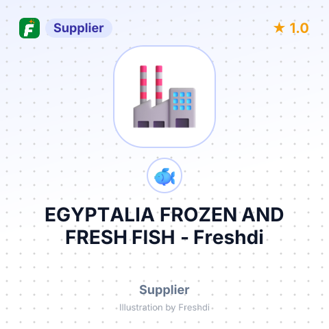 EGYPTALIA FROZEN AND FRESH FISH – summary card, no photo uploaded yet