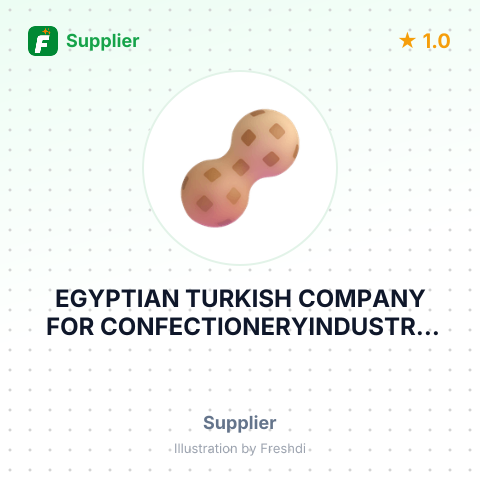 EGYPTIAN TURKISH COMPANY FOR CONFECTIONERYINDUSTRY EGYPT – summary card, no photo uploaded yet