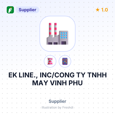 EK LINE., INC/CONG TY TNHH MAY VINH PHU – summary card, no photo uploaded yet