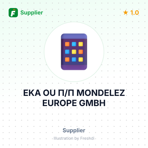 EKA OU П/П MONDELEZ EUROPE GMBH – summary card, no photo uploaded yet