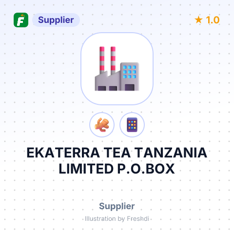 EKATERRA TEA TANZANIA LIMITED P.O.BOX – summary card, no photo uploaded yet