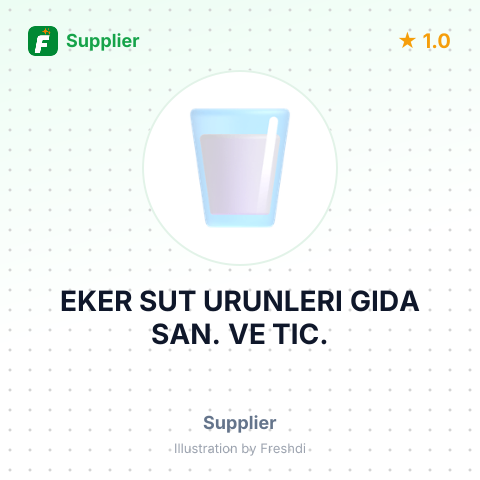 EKER SUT URUNLERI GIDA SAN. VE TIC. – summary card, no photo uploaded yet