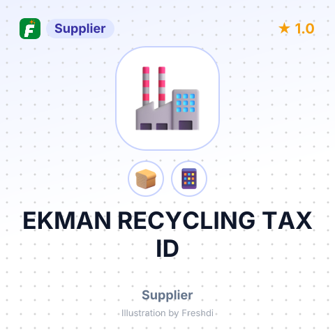 EKMAN RECYCLING TAX ID – summary card, no photo uploaded yet