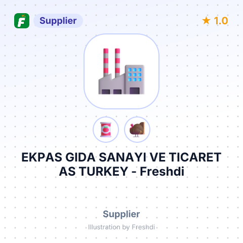 EKPAS GIDA SANAYI VE TICARET AS TURKEY – summary card, no photo uploaded yet