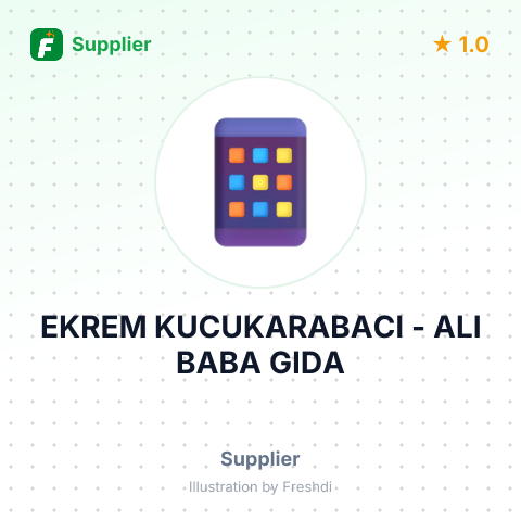 EKREM KUCUKARABACI - ALI BABA GIDA – summary card, no photo uploaded yet