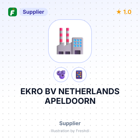 EKRO BV NETHERLANDS APELDOORN – summary card, no photo uploaded yet