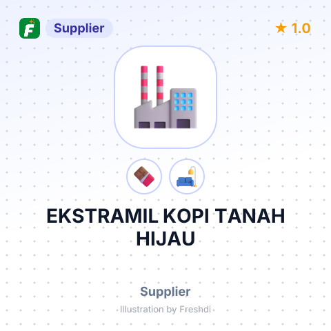 EKSTRAMIL KOPI TANAH HIJAU – summary card, no photo uploaded yet