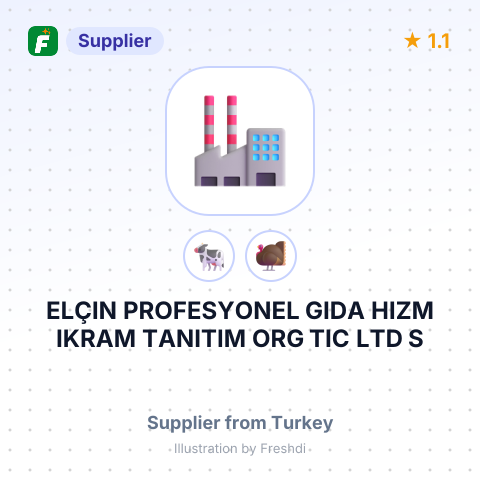 ELÇIN PROFESYONEL GIDA HIZM IKRAM TANITIM ORG TIC LTD S – summary card, no photo uploaded yet