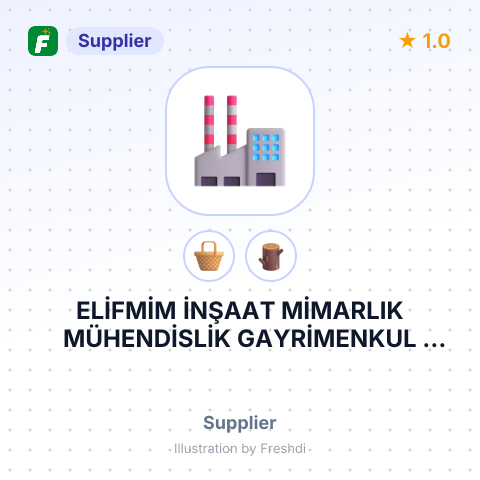 ELİFMİM İNŞAAT MİMARLIK MÜHENDİSLİK GAYRİMENKUL ORMAN ÜRÜNLERİ GIDA OTOMOTİV SANAYİ VE TİCARET LİMİTED ŞİRKETİ – summary card, no photo uploaded yet