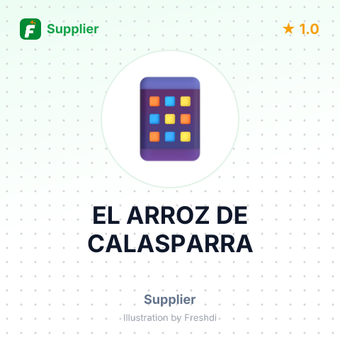 EL ARROZ DE CALASPARRA – summary card, no photo uploaded yet