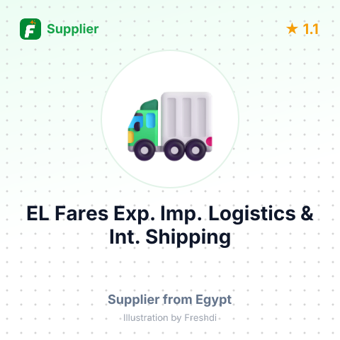 EL Fares Exp. Imp. Logistics & Int. Shipping – summary card, no photo uploaded yet