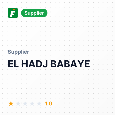 EL HADJ BABAYE – summary card, no photo uploaded yet