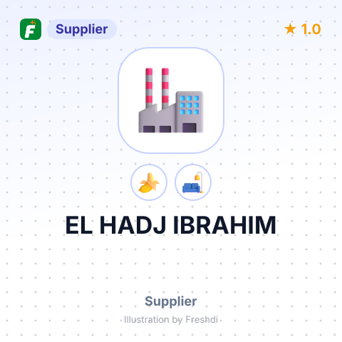 EL HADJ IBRAHIM – summary card, no photo uploaded yet