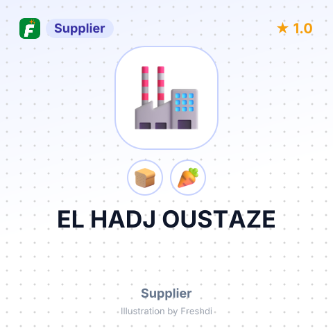 EL HADJ OUSTAZE – summary card, no photo uploaded yet