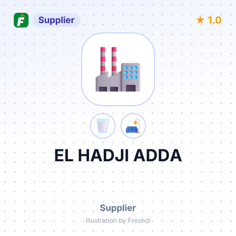 EL HADJI ADDA – summary card, no photo uploaded yet