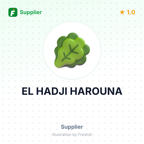 EL HADJI HAROUNA – summary card, no photo uploaded yet