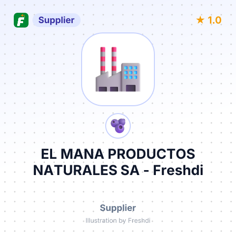 EL MANA PRODUCTOS NATURALES SA – summary card, no photo uploaded yet