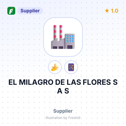 EL MILAGRO DE LAS FLORES S A S – summary card, no photo uploaded yet