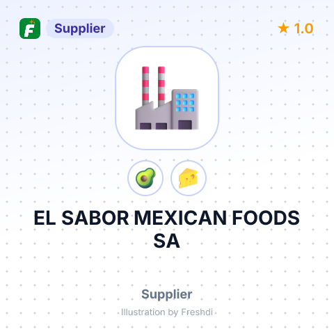 EL SABOR MEXICAN FOODS SA – summary card, no photo uploaded yet