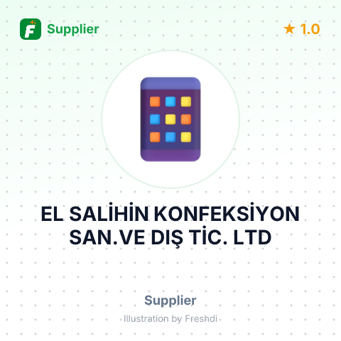 EL SALİHİN KONFEKSİYON SAN.VE DIŞ TİC. LTD – summary card, no photo uploaded yet