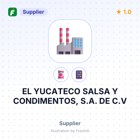 EL YUCATECO SALSA Y CONDIMENTOS, S.A. DE C.V – summary card, no photo uploaded yet