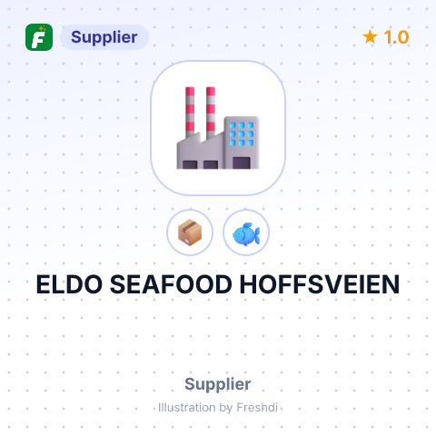 ELDO SEAFOOD HOFFSVEIEN – summary card, no photo uploaded yet