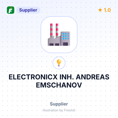 ELECTRONICX INH. ANDREAS EMSCHANOV – summary card, no photo uploaded yet
