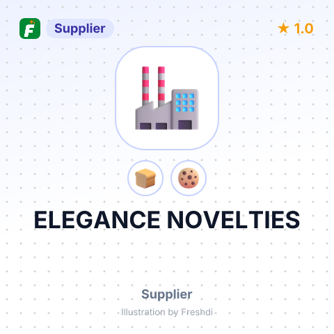ELEGANCE NOVELTIES – summary card, no photo uploaded yet