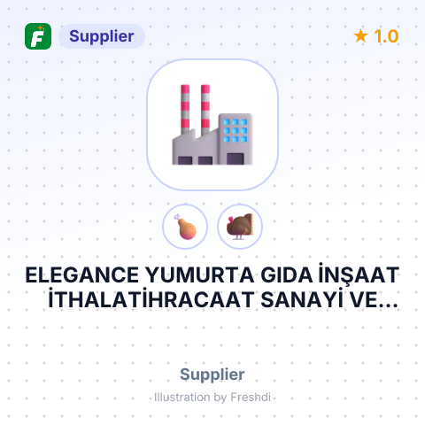 ELEGANCE YUMURTA GIDA İNŞAAT İTHALATİHRACAAT SANAYİ VE TİCARET LİMİTED ŞİRKETİ – summary card, no photo uploaded yet