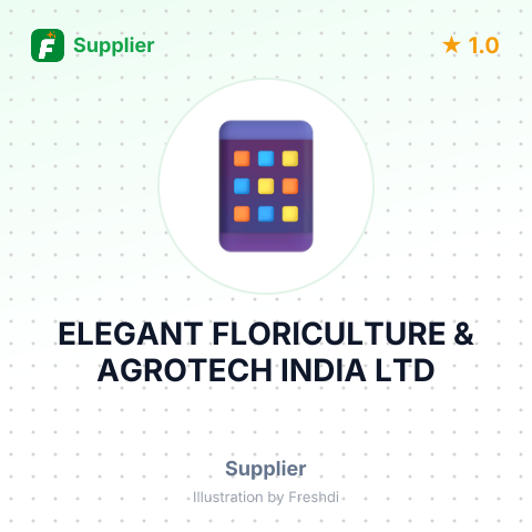 ELEGANT FLORICULTURE & AGROTECH INDIA LTD – summary card, no photo uploaded yet