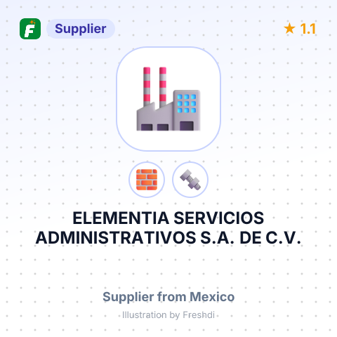 ELEMENTIA SERVICIOS ADMINISTRATIVOS S.A. DE C.V. – summary card, no photo uploaded yet