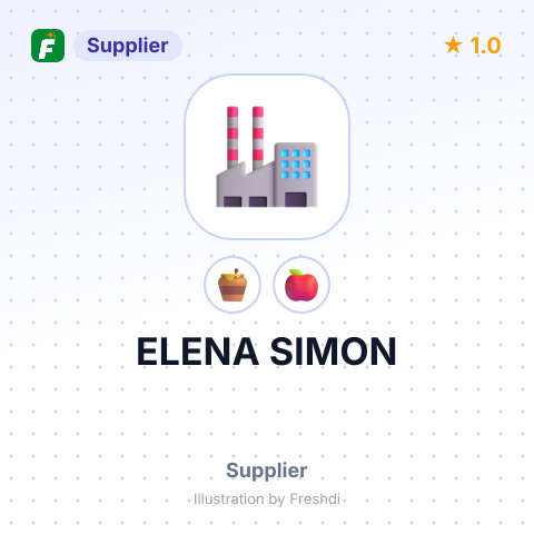 ELENA SIMON – summary card, no photo uploaded yet