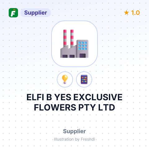 ELFI B YES EXCLUSIVE FLOWERS PTY LTD – summary card, no photo uploaded yet