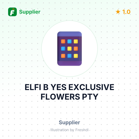 ELFI B YES EXCLUSIVE FLOWERS PTY – summary card, no photo uploaded yet