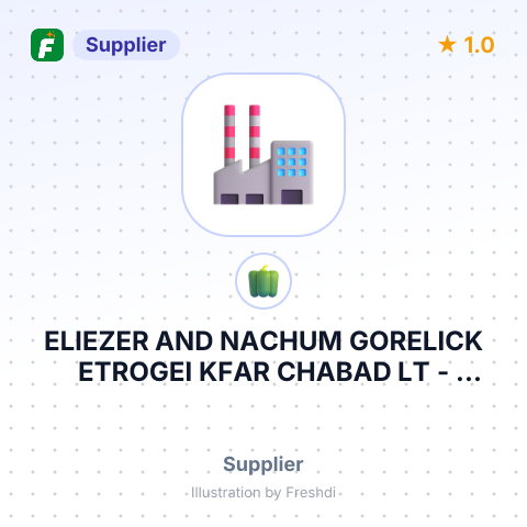 ELIEZER AND NACHUM GORELICK ETROGEI KFAR CHABAD LT – summary card, no photo uploaded yet