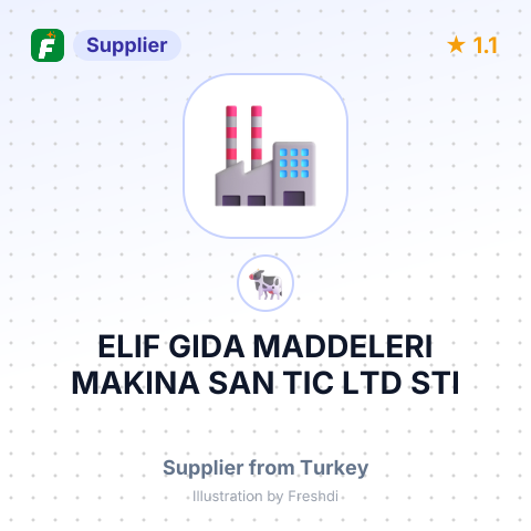 ELIF GIDA MADDELERI MAKINA SAN TIC LTD STI – summary card, no photo uploaded yet