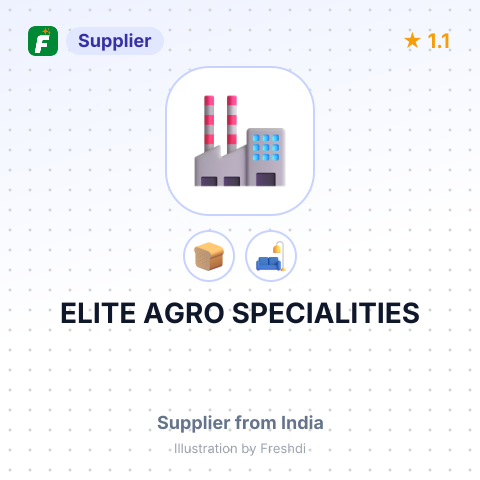 ELITE AGRO SPECIALITIES – summary card, no photo uploaded yet