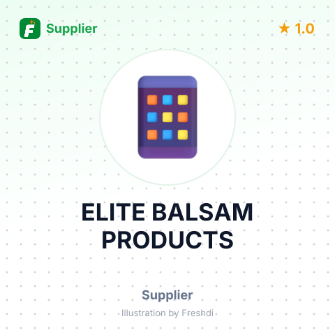ELITE BALSAM PRODUCTS – summary card, no photo uploaded yet