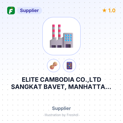 ELITE CAMBODIA CO.,LTD SANGKAT BAVET, MANHATTAN, SVAY RIENG, CAMBODIA – summary card, no photo uploaded yet